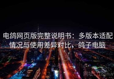 电鸽网页版完整说明书：多版本适配情况与使用差异对比，鸽子电脑