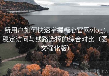 新用户如何快速掌握糖心官网vlog：稳定访问与线路选择的综合对比（图文强化版）