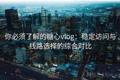 你必须了解的糖心vlog：稳定访问与线路选择的综合对比