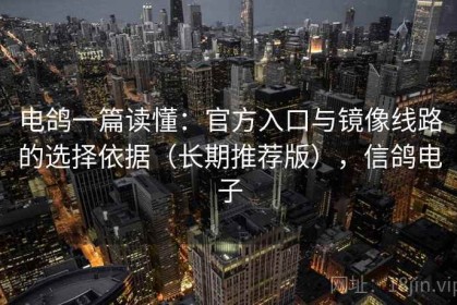 电鸽一篇读懂：官方入口与镜像线路的选择依据（长期推荐版），信鸽电子
