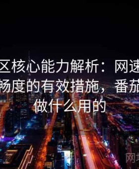 番茄社区核心能力解析：网速不足时提升流畅度的有效措施，番茄社区是做什么用的