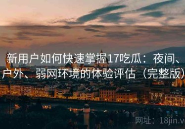 新用户如何快速掌握17吃瓜：夜间、户外、弱网环境的体验评估（完整版）