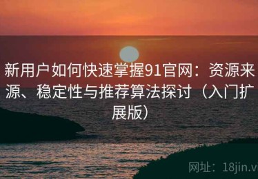 新用户如何快速掌握91官网：资源来源、稳定性与推荐算法探讨（入门扩展版）