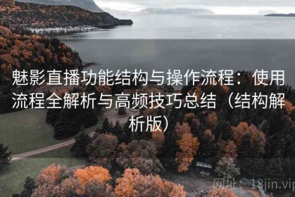 魅影直播功能结构与操作流程：使用流程全解析与高频技巧总结（结构解析版）