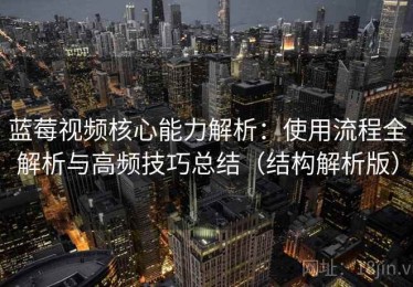 蓝莓视频核心能力解析：使用流程全解析与高频技巧总结（结构解析版）