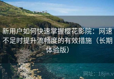 新用户如何快速掌握樱花影院：网速不足时提升流畅度的有效措施（长期体验版）