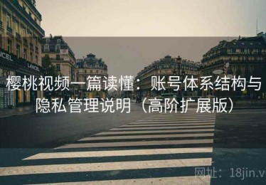 樱桃视频一篇读懂：账号体系结构与隐私管理说明（高阶扩展版）