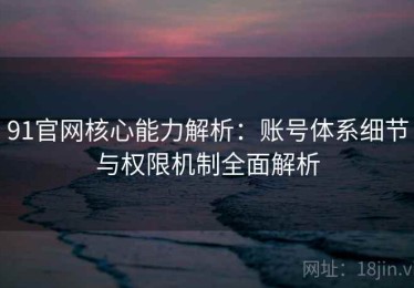 91官网核心能力解析：账号体系细节与权限机制全面解析