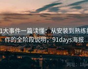 91大事件一篇读懂：从安装到熟练操作的全阶段说明，91days海报