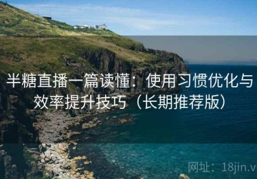 半糖直播一篇读懂：使用习惯优化与效率提升技巧（长期推荐版）