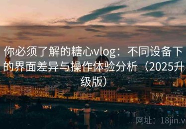 你必须了解的糖心vlog：不同设备下的界面差异与操作体验分析（2025升级版）