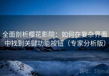 全面剖析樱花影院：如何在复杂界面中找到关键功能按钮（专家分析版）