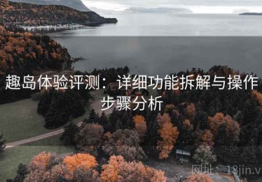 趣岛体验评测：详细功能拆解与操作步骤分析