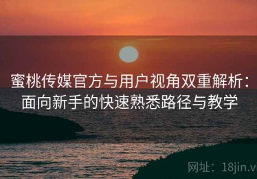蜜桃传媒官方与用户视角双重解析：面向新手的快速熟悉路径与教学