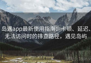 岛遇app最新使用指南：卡顿、延迟、无法访问时的排查路径，遇见岛屿