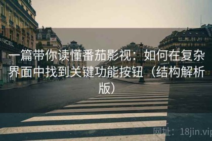 一篇带你读懂番茄影视：如何在复杂界面中找到关键功能按钮（结构解析版）