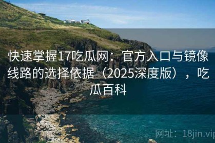 快速掌握17吃瓜网：官方入口与镜像线路的选择依据（2025深度版），吃瓜百科