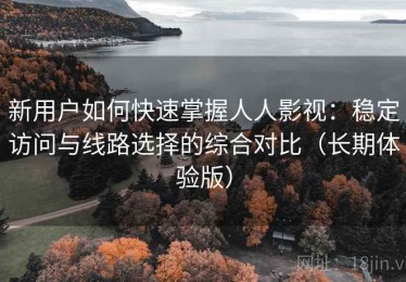 新用户如何快速掌握人人影视：稳定访问与线路选择的综合对比（长期体验版）