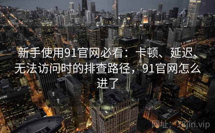 新手使用91官网必看:卡顿、延迟、无法访问时的排查路径,91官网怎么进了 新手使用91官网必看:卡顿、延迟、无法访问时的排查路径,91官网怎么进了