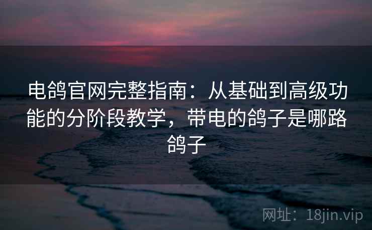电鸽官网完整指南：从基础到高级功能的分阶段教学，带电的鸽子是哪路鸽子