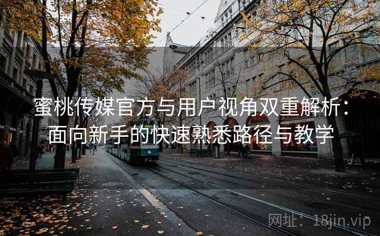蜜桃传媒官方与用户视角双重解析：面向新手的快速熟悉路径与教学