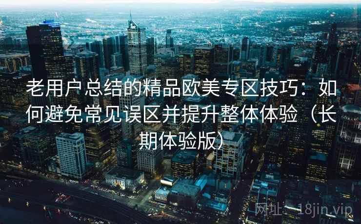 老用户总结的精品欧美专区技巧：如何避免常见误区并提升整体体验（长期体验版）
