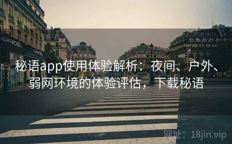 秘语app使用体验解析：夜间、户外、弱网环境的体验评估，下载秘语