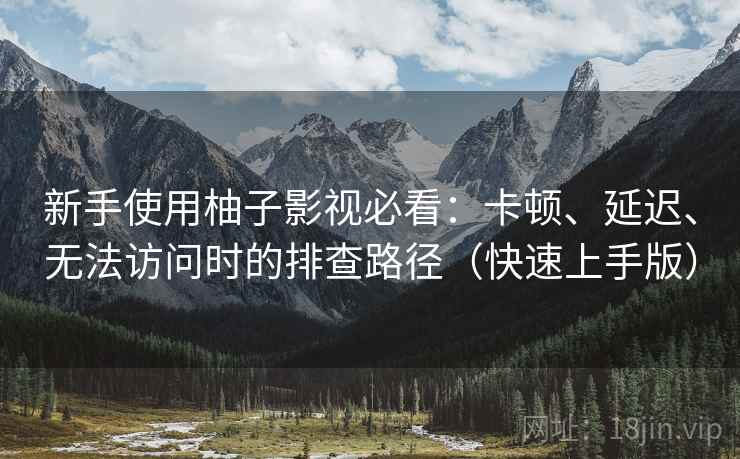 新手使用柚子影视必看:卡顿、延迟、无法访问时的排查路径(快速上手版) 新手使用柚子影视必看:卡顿、延迟、无法访问时的排查路径(快速上手版)