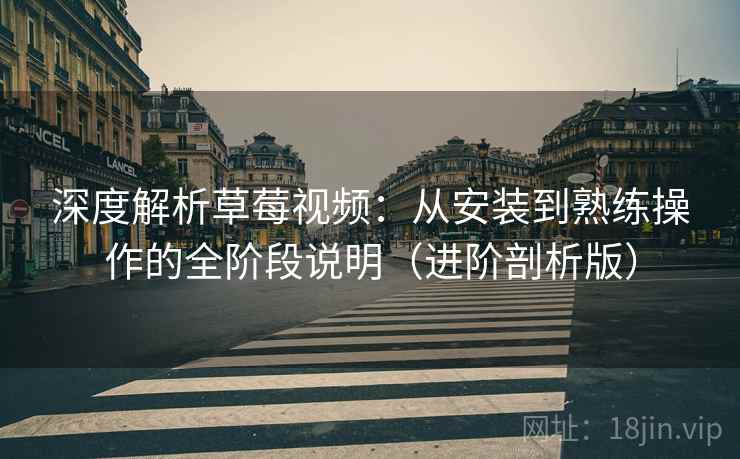 深度解析草莓视频:从安装到熟练操作的全阶段说明(进阶剖析版) 深度解析草莓视频:从安装到熟练操作的全阶段说明(进阶剖析版)