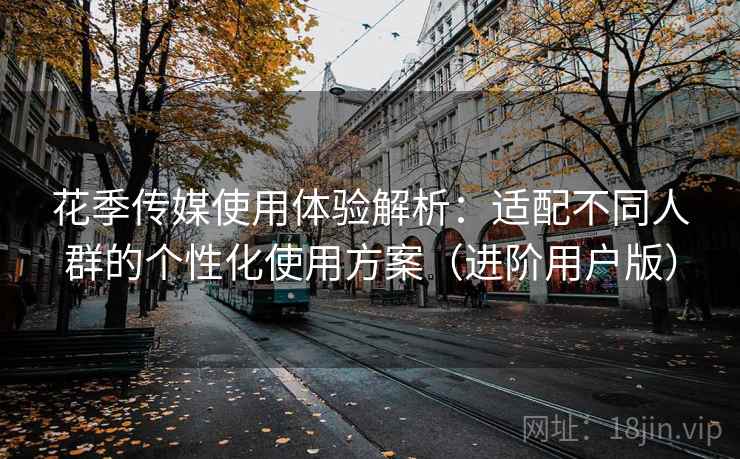 花季传媒使用体验解析：适配不同人群的个性化使用方案（进阶用户版）
