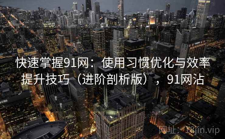 快速掌握91网：使用习惯优化与效率提升技巧（进阶剖析版），91网沾