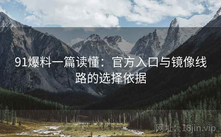 91爆料一篇读懂:官方入口与镜像线路的选择依据 91爆料一篇读懂:官方入口与镜像线路的选择依据