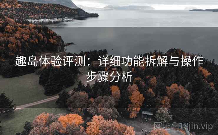 趣岛体验评测:详细功能拆解与操作步骤分析 趣岛体验评测:详细功能拆解与操作步骤分析