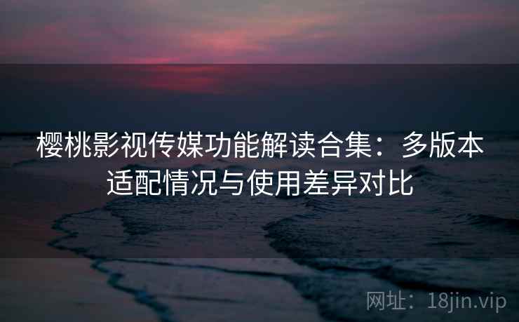 樱桃影视传媒功能解读合集:多版本适配情况与使用差异对比 樱桃影视传媒功能解读合集:多版本适配情况与使用差异对比