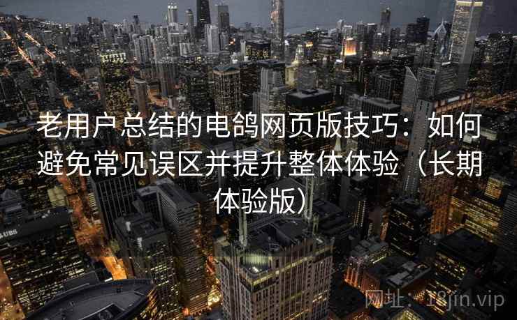 老用户总结的电鸽网页版技巧：如何避免常见误区并提升整体体验（长期体验版）