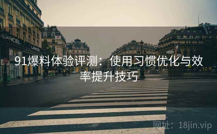 91爆料体验评测：使用习惯优化与效率提升技巧